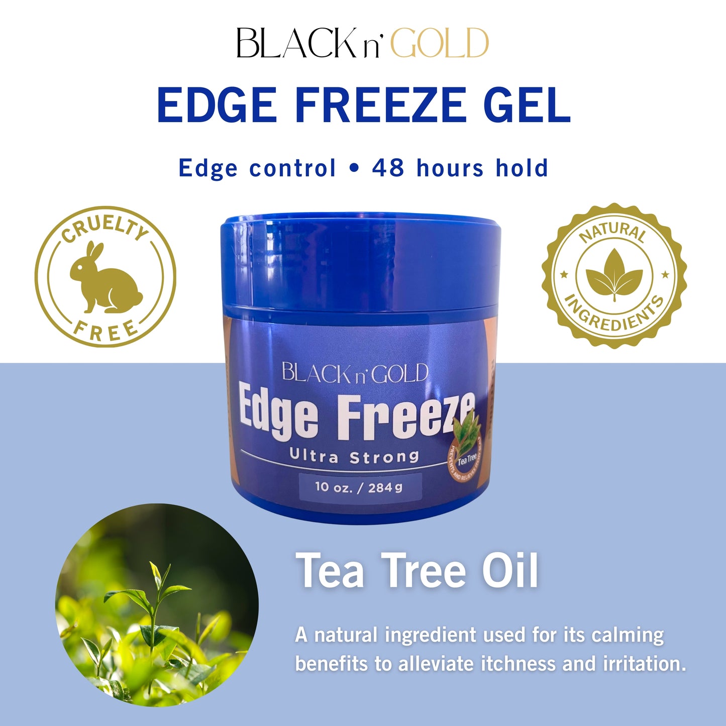BLACK N GOLD - EDGE FREEZE GEL